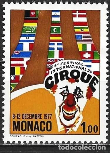 Sellos: Monaco 1977 - Mi 1293 - YT 1120 - El circo de Montecarlo - MNH**