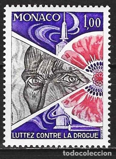 Sellos: Monaco 1977 - Mi 1292 - YT 1118 - Lucha contra las drogas - MH*