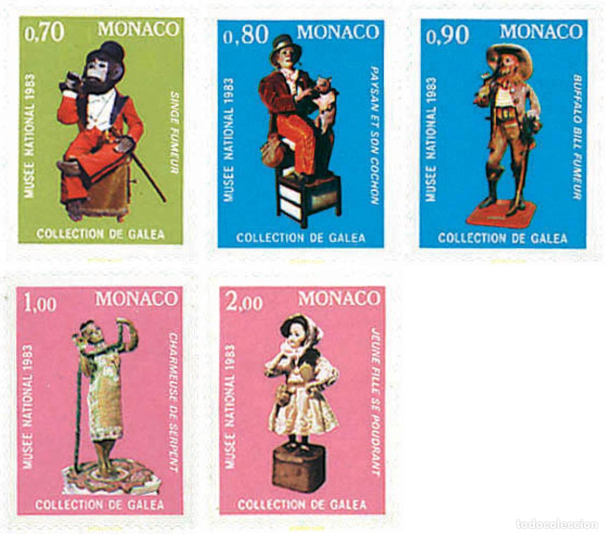 Sellos: 788382 MNH MONACO 1983 AUTOMATAS DEL SIGLO XIX COLECCION GALEA