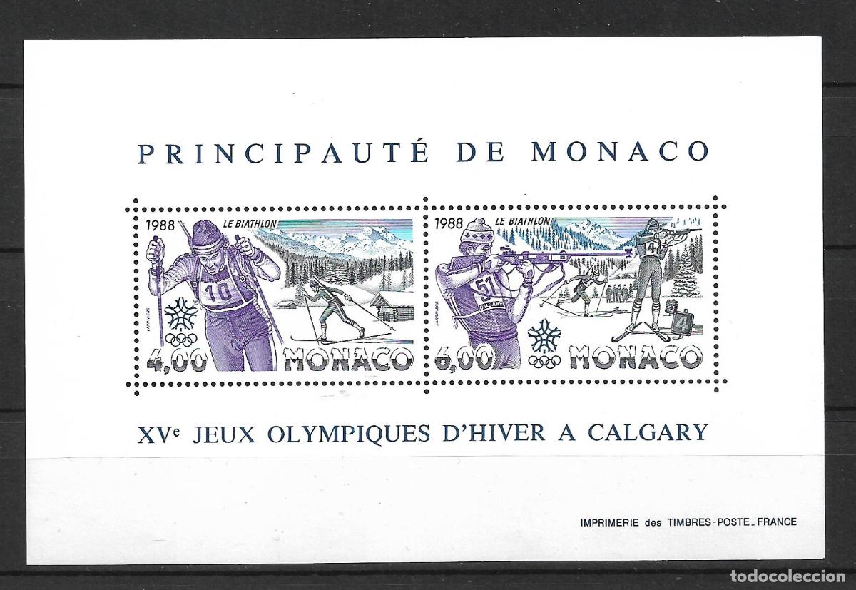 Sellos: monaco 1988 scott 1620 a-b ** mnh 14&euro; - 24/6