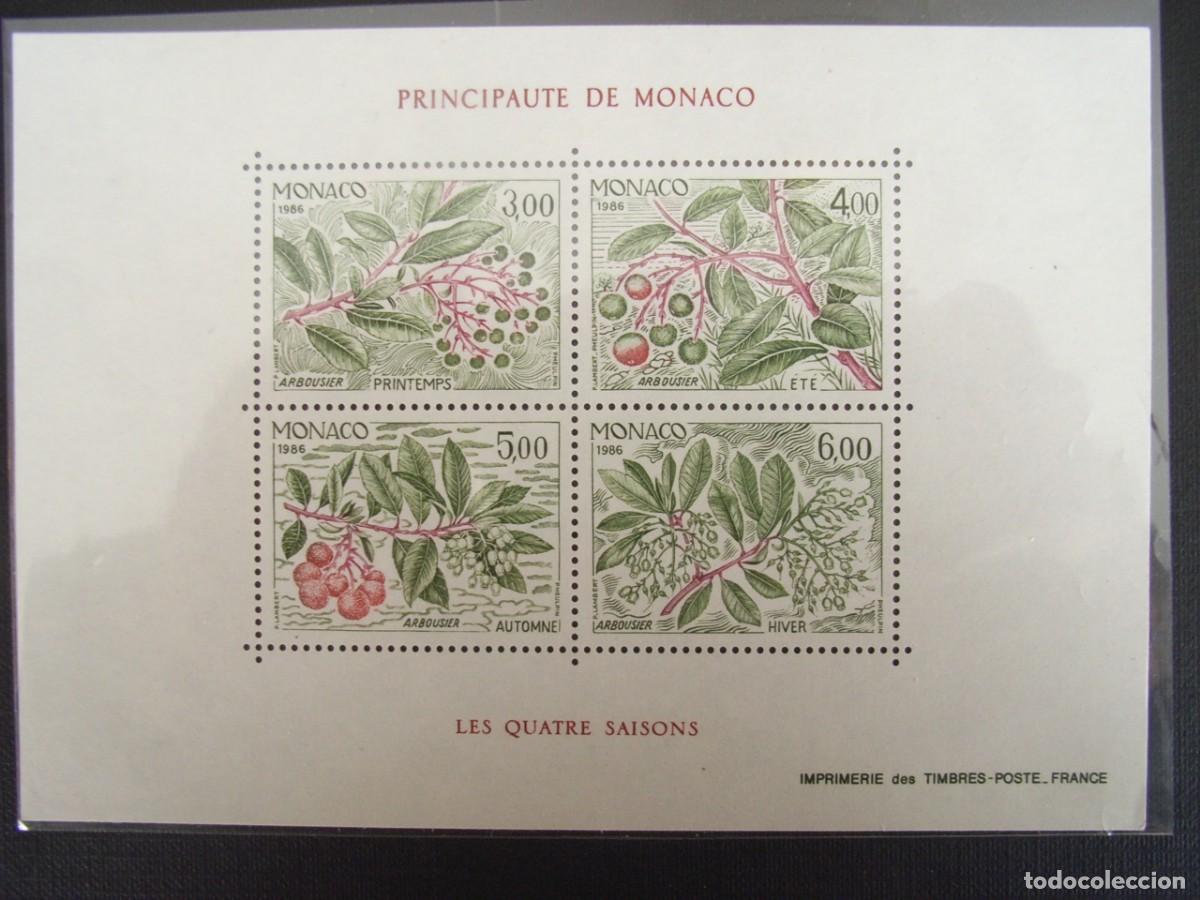 Sellos: MONACO N&ordm; YVERT HB 36*** A&Ntilde;O 1986. FLORA. LAS CUATRO ESTACIONES DEL MADRO&Ntilde;O