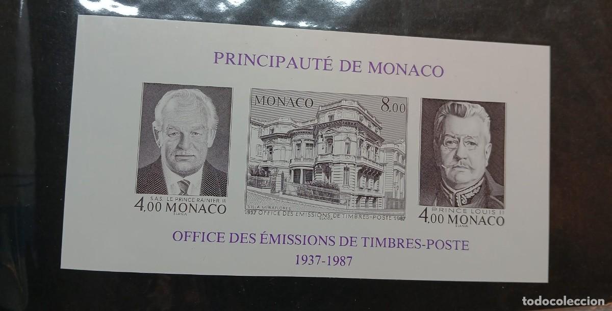 Sellos: Hoja sello de Monaco