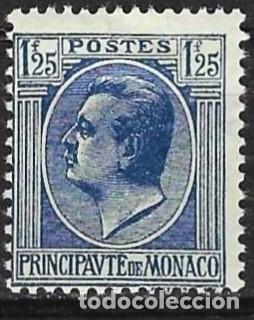 Sellos: Monaco 1926 - Mi 95 - YT 98 - Pr&iacute;ncipe Luis II - MH*