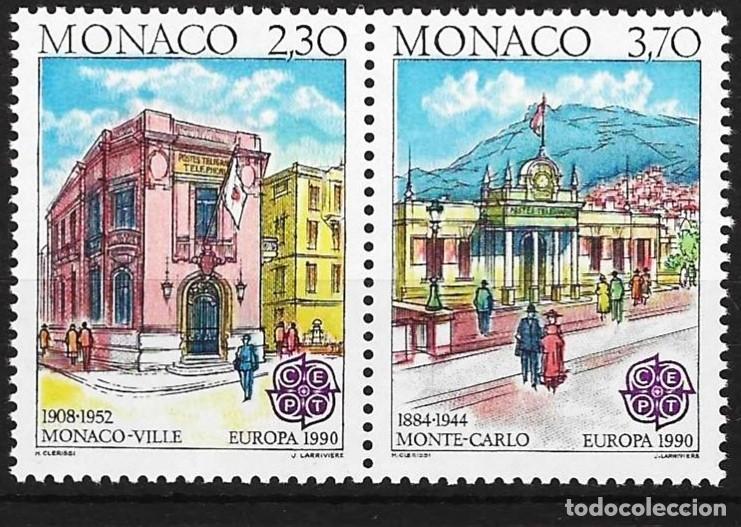 Sellos: Monaco 1992 - Mi 1961C y 1962C - YT 1724a y 1725a - Europa CEPT - MNH** ( Dentado 12&frac12; x 13 )