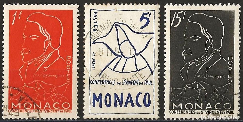 Sellos: Monaco 1954 - Mi 473 a 475 - YT 399 a 401 - Fr&eacute;d&eacute;ric Ozanam