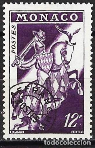 Sellos: Monaco 1954 - Mi 488 - YT Po 13 - Guerrero a caballo - MH* ( Precancelado )