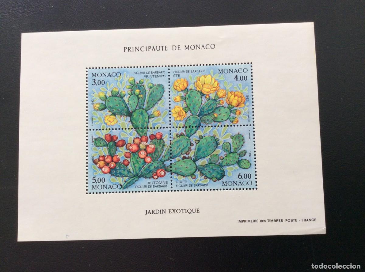 Sellos: MONACO N&ordm; YVERT HB 55*** A&Ntilde;O 1991. FLORA. LAS CUATRO ESTACIONES DEL HIGO CHUMBO