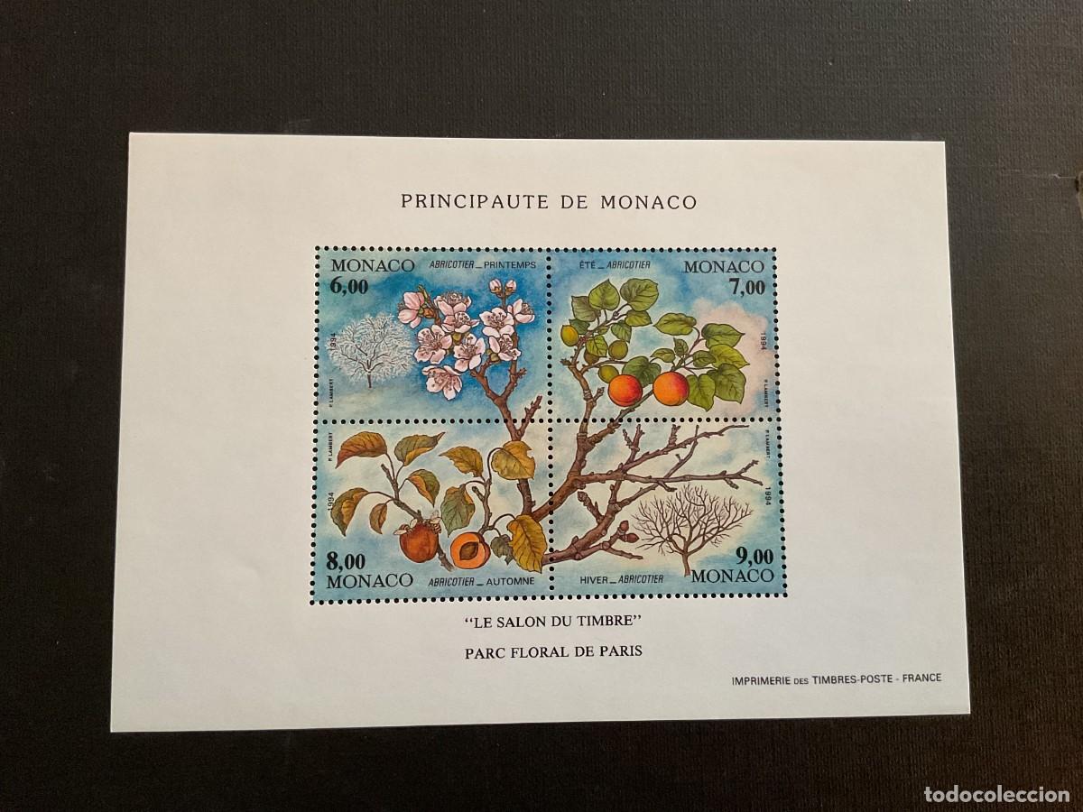 Sellos: MONACO N&ordm; YVERT HB 67*** A&Ntilde;O 1991. FLORA. LAS CUATRO ESTACIONES DEL ALBARICOQUERO