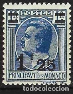 Sellos: Monaco 1926 - Mi 107 - YT 109 - Principe Luis II - MNH**