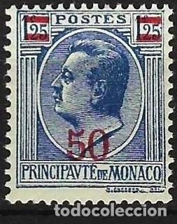 Sellos: Monaco 1928 - Mi 113 - YT 108 - Principe Luis II - MNH**