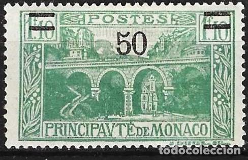 Sellos: Monaco 1931 - Mi 115 - YT 107 - Viaducto junto a la iglesia de Santa D&eacute;vota - MH*