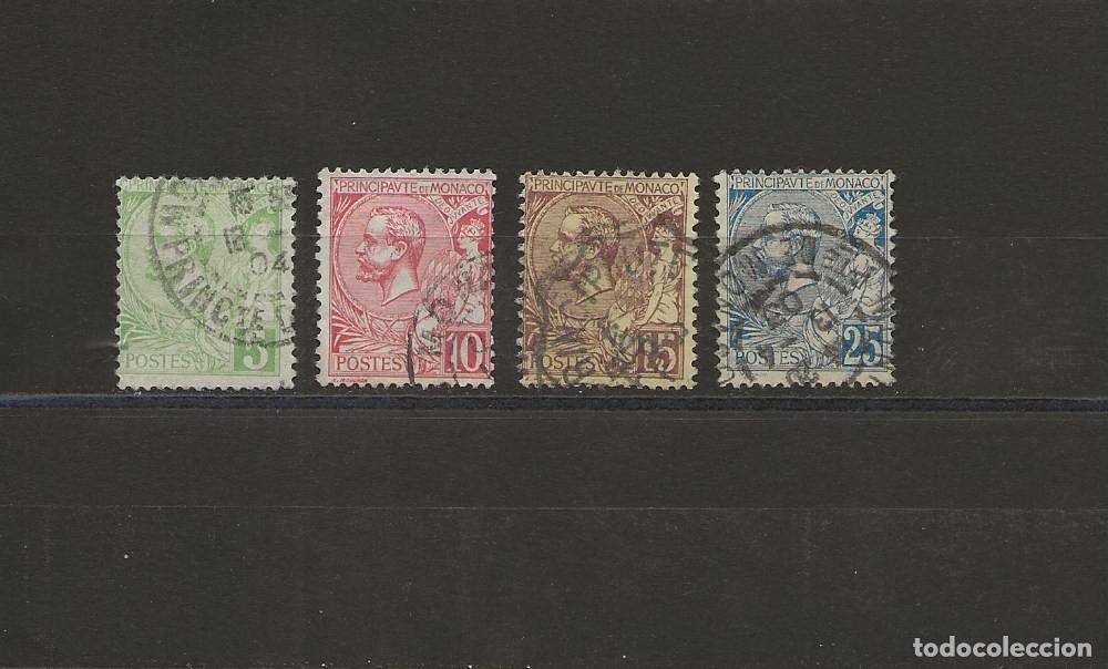 Selos: MONACO - 1901 - PRINCE ALBERT 1er - YVERT ET TELLIER N&deg; 22 A 25
