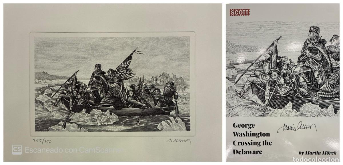 Sellos: O) 2026 MONACO, PROOF, ARTWORK BY MARTIN MORCK. DESIGN FOR THE CATALOG, WASHINGTON CROSSING THE DELA