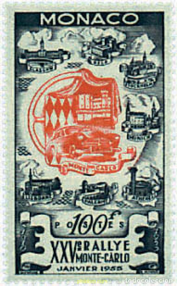 Sellos: 67741 MNH MONACO 1955 25 RALLY AUTOMOVILISTICO DE MONTECARLO