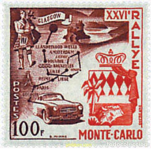 Sellos: 368098 HINGED MONACO 1956 26 RALLY AUTOMOVILISTICO DE MONTECARLO