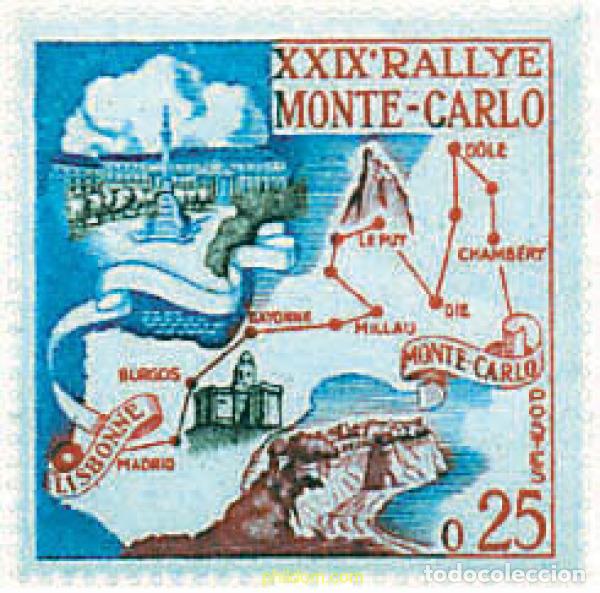 Sellos: 44819 MNH MONACO 1960 29 RALLY AUTOMOVILISTICO DE MONTECARLO