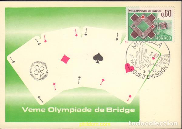 Sellos: 581359 MNH MONACO 1976 5 OLIMPIADA DE BRIDGE EN MONTECARLO