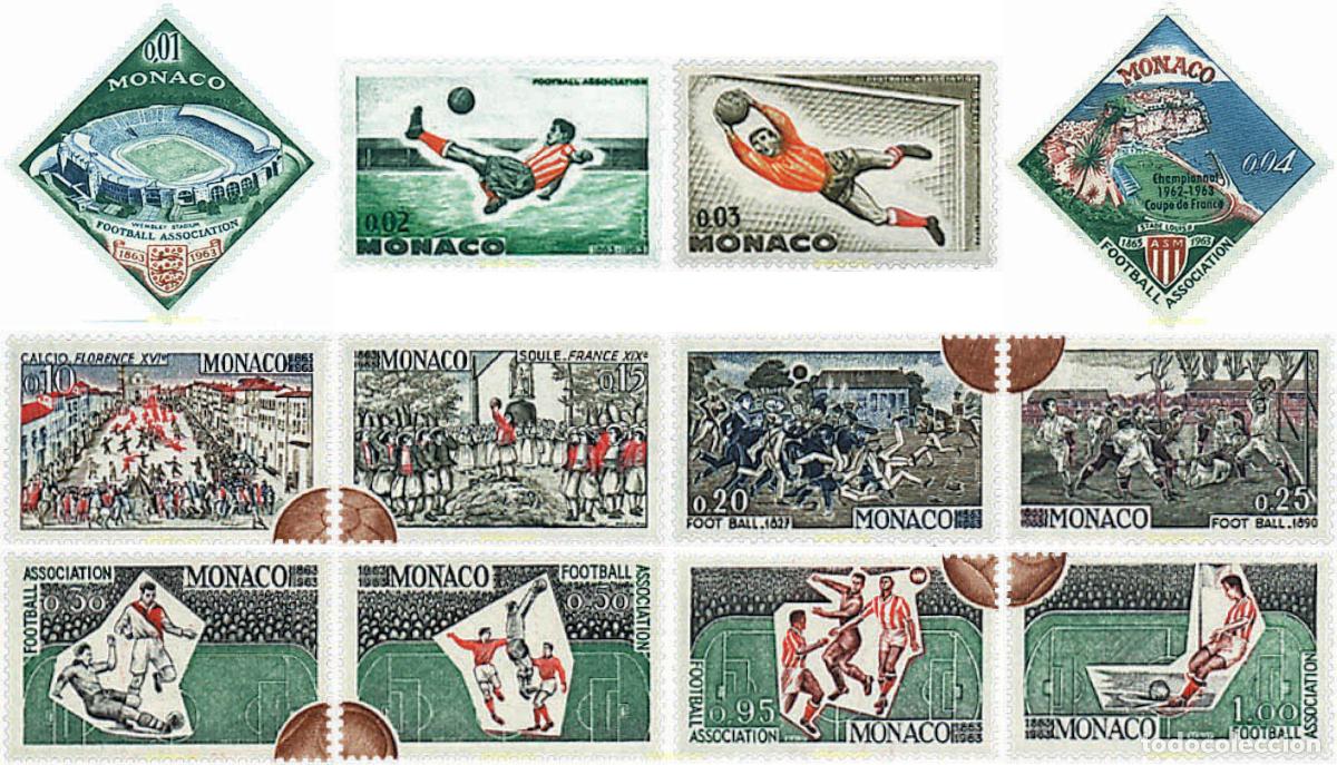 Sellos: 67746 MNH MONACO 1963 CENTENARIO DEL FUTBOL