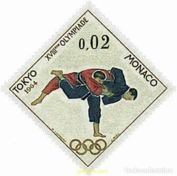 Sellos: 368262 MNH MONACO 1964 18 JUEGOS OLIMPICOS VERANO TOKIO 1964 - 9 JUEGOS OLIMPICOS INVIERNO INNSBRUC