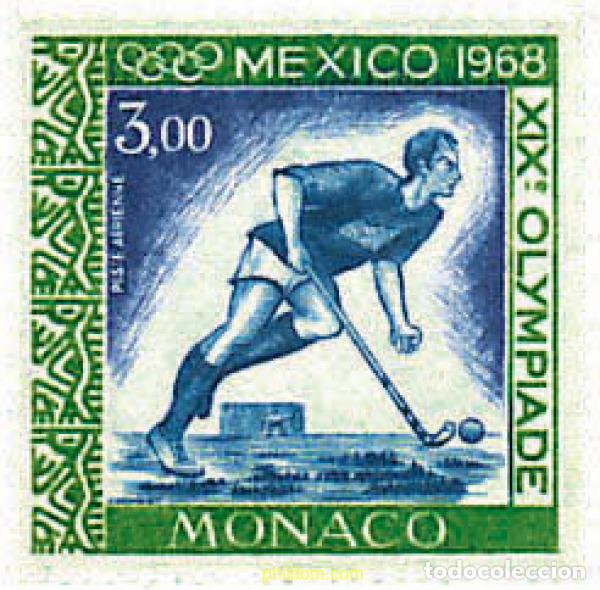Sellos: 345139 MNH MONACO 1968 19 JUEGOS OLIMPICOS VERANO MEXICO 1968