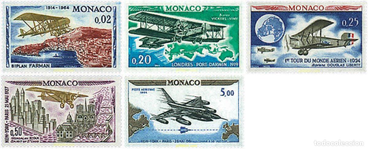 Sellos: 588138 MNH MONACO 1964 50 ANIVERSARIO DEL RALLYE AEREO DE MONACO