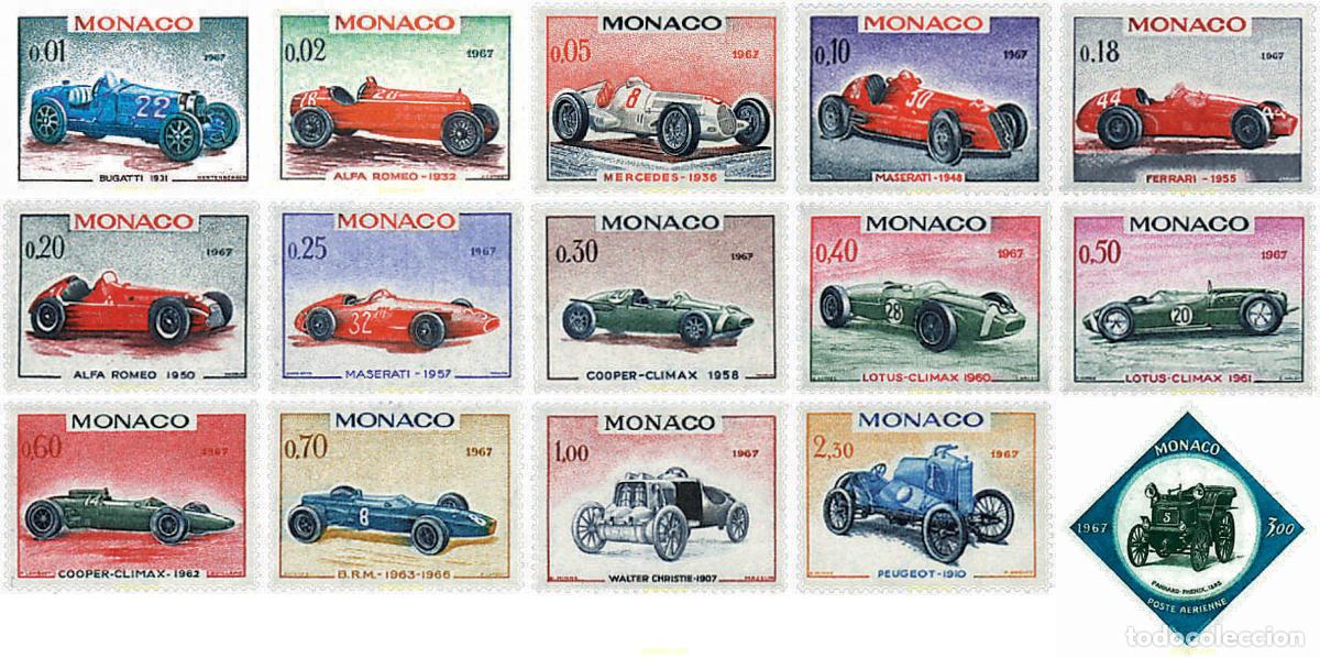 Sellos: 49043 MNH MONACO 1967 25 GRAN PREMIO AUTOMOVILISTICO DE MONACO