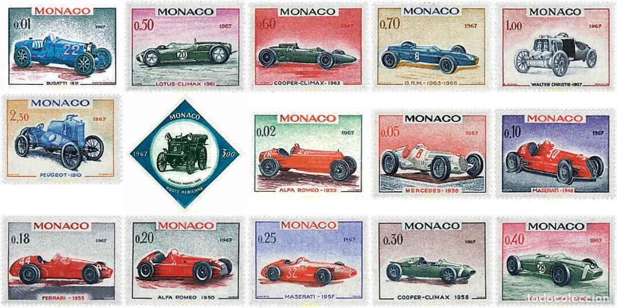 Sellos: 281580 HINGED MONACO 1967 25 GRAN PREMIO AUTOMOVILISTICO DE MONACO