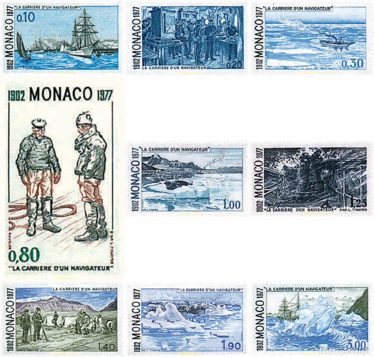 Sellos: 32883 MNH MONACO 1977 75 ANIVERSARIO DE LA EDICION DE LA OBRA DEL PRINCIPE ALBERTO I