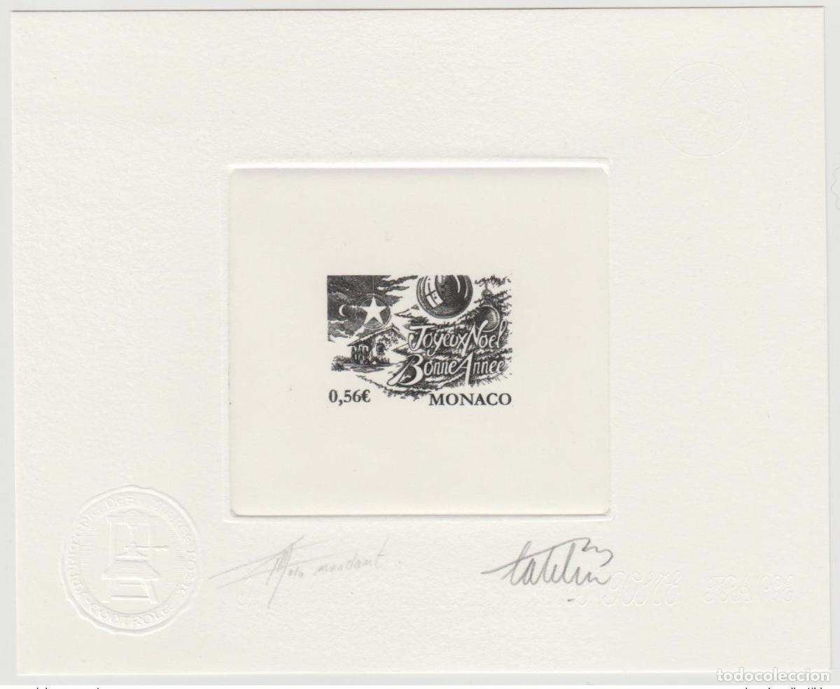 Sellos: Monaco 2009 YT 2701 a prueba de artistas Catelin Mordant Feliz Navidad A&ntilde;o Nuevo