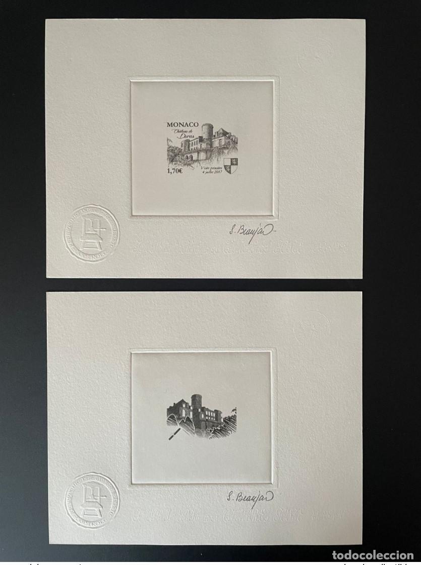 Sellos: Monaco 2017 YT 3100 Prueba de artista Ch&acirc;teau Duras Visite Princ&egrave;re noir