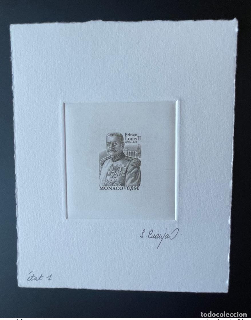 Sellos: M&oacute;naco 2020 YT 3233 State Proof Artist Prince Louis II 1870 -1949 negro