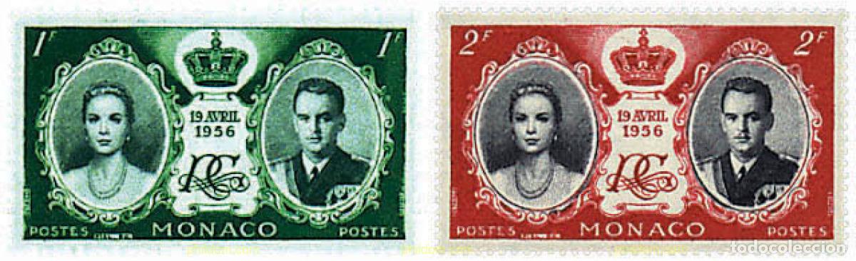 Sellos: 789465 MNH MONACO 1956 BODA DEL PRINCIPE RAINIERO Y GRACE KELLY