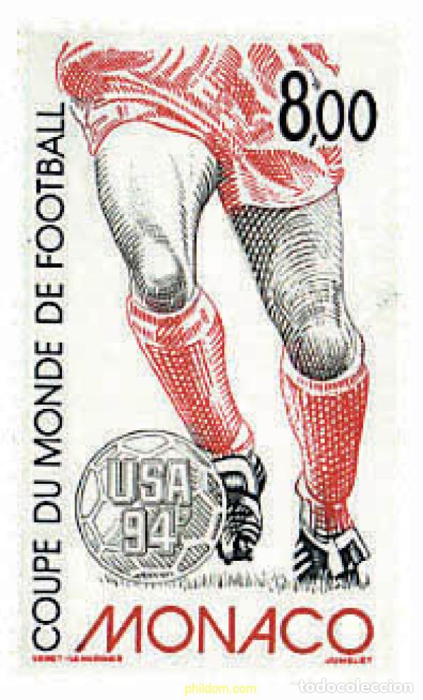 Sellos: 67807 MNH MONACO 1994 COPA DEL MUNDO DE FUTBOL. USA-94