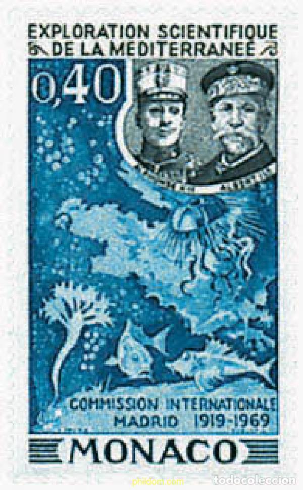 Sellos: 32657 MNH MONACO 1969 EXPOSICION CIENTIFICA DEL MEDITERRANEO