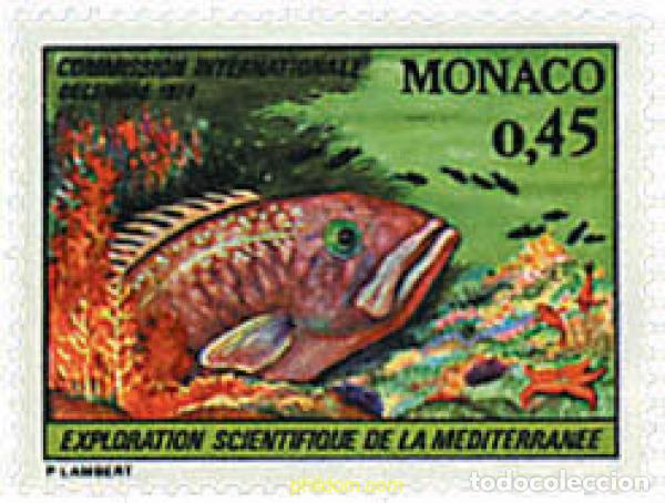 Sellos: 340700 MNH MONACO 1974 COMISION INTERNACIONAL PARA LA EXPLORACION CIENTIFICA DEL MEDITERRANEO