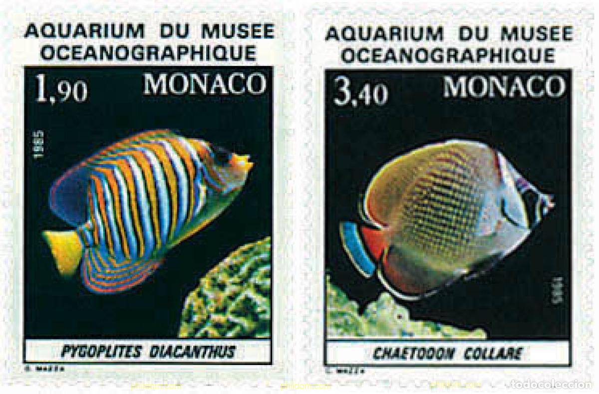 Sellos: 67793 MNH MONACO 1986 PECES DEL MUSEO OCEANOGRAFICO DE MONACO