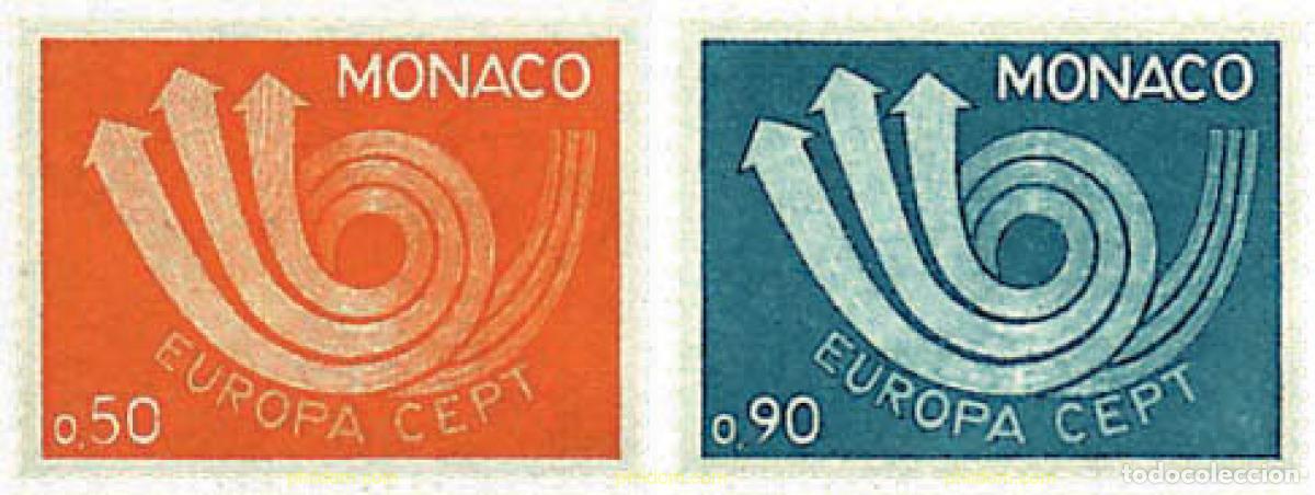 Sellos: 62245 MNH MONACO 1973 EUROPA CEPT. CORNETA POSTAL