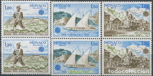 Sellos: 673518 MNH MONACO 1979 EUROPA CEPT. COMUNICACIONES
