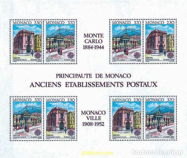 Francobolli: 62779 MNH MONACO 1990 EUROPA CEPT. OFICINAS POSTALES