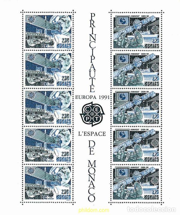 Sellos: 62797 MNH MONACO 1991 EUROPA CEPT. TELECOMUNICACIONES