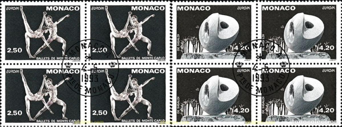 Briefmarken: 609226 USED MONACO 1993 EUROPA CEPT. ARTE CONTEMPORANEO