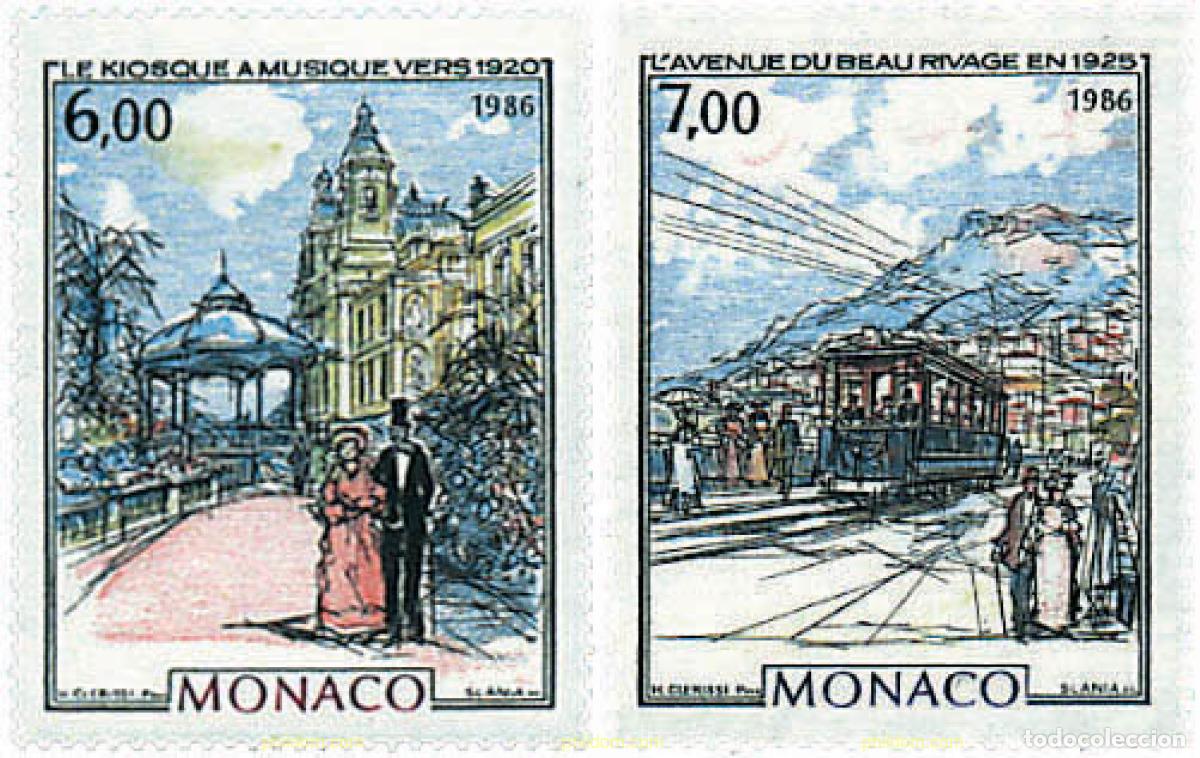 Sellos: 56020 MNH MONACO 1986 MONACO Y MONTECARLO EN LA BELLE EPOQUE