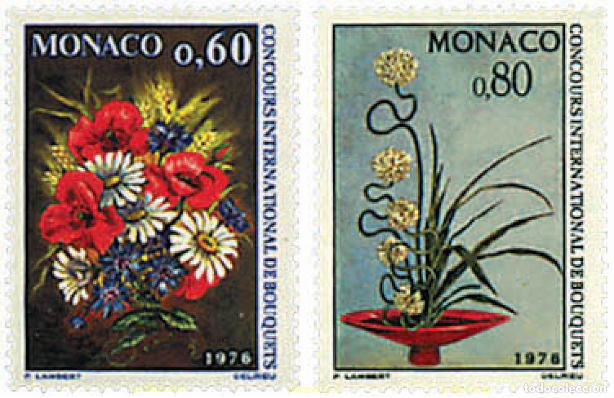 Sellos: 96925 MNH MONACO 1975 CONCURSO INTERNACIONAL DE RAMOS DE FLORES
