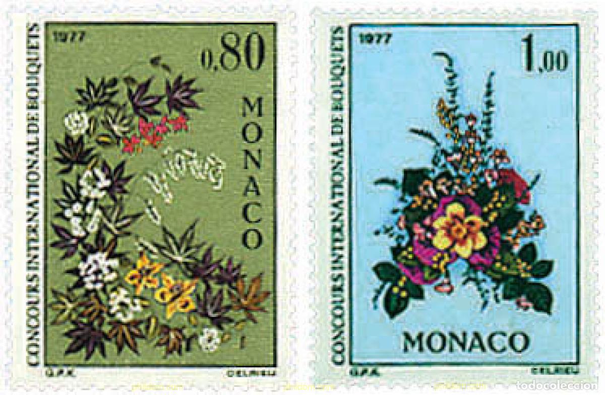 Sellos: 96928 MNH MONACO 1976 CONCURSO INTERNACIONAL DE RAMOS DE FLORES