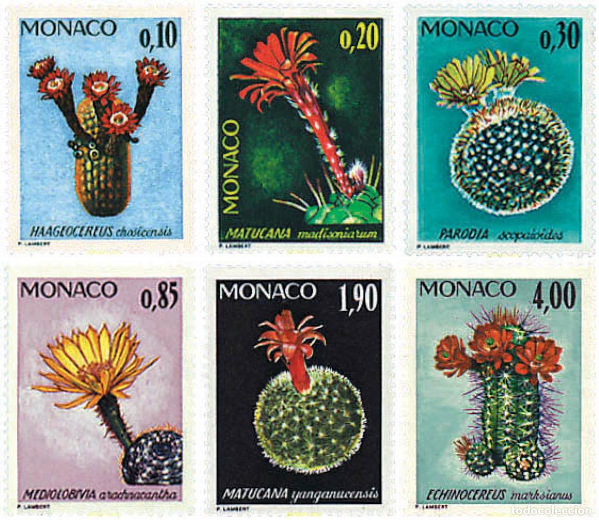 Sellos: 96924 MNH MONACO 1974 PLANTAS DEL JARDIN EXOTICO