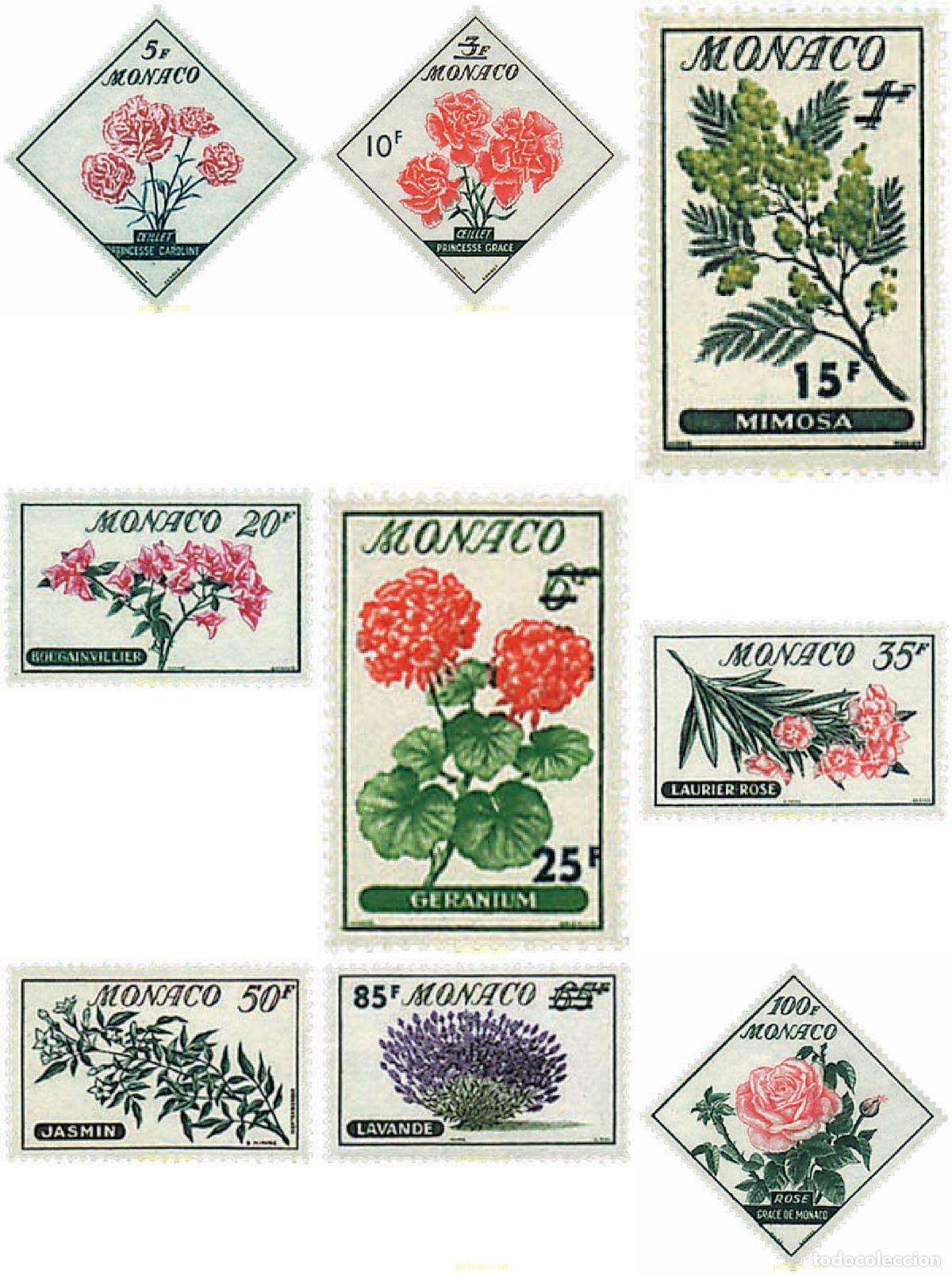 Sellos: 326859 HINGED MONACO 1959 FLORES