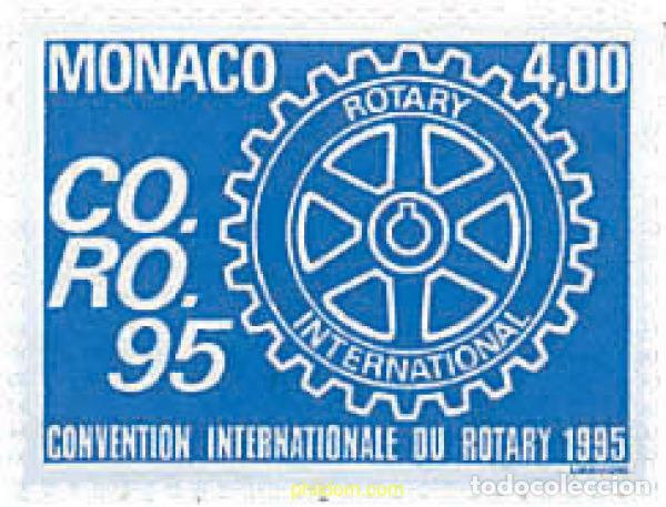 Sellos: 32500 MNH MONACO 1995 CONVENCION INTERNACIONAL DEL ROTARY EN NIZA
