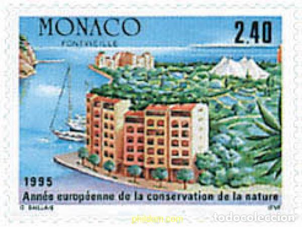 Sellos: 32959 MNH MONACO 1995 A&Ntilde;O EUROPEO PARA LA PROTECCION DE LA NATURALEZA