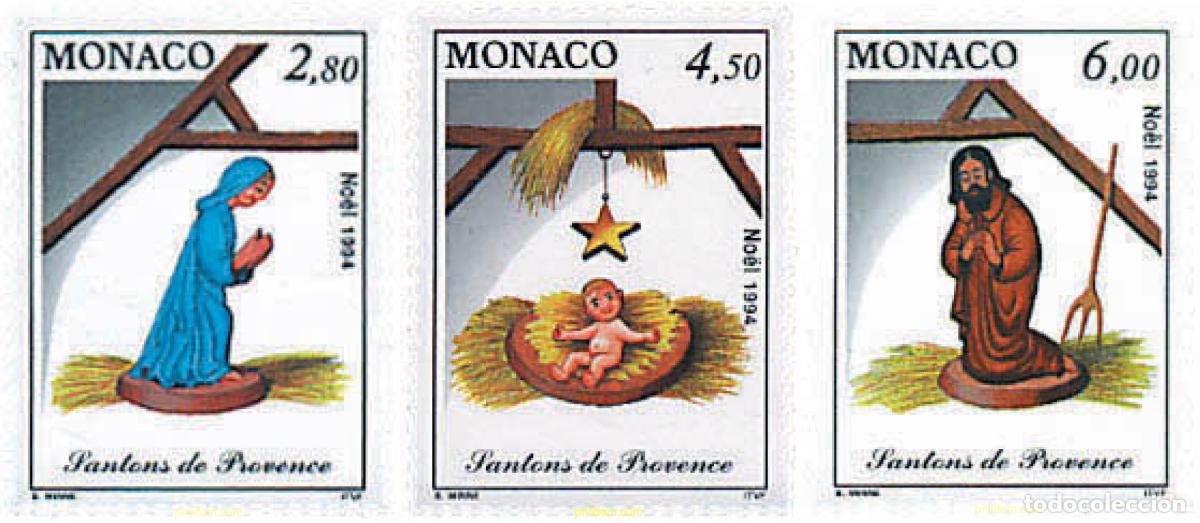 Sellos: 32595 MNH MONACO 1994 NAVIDAD