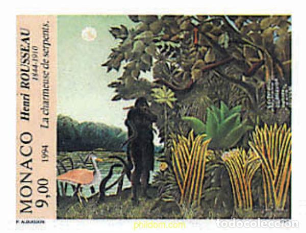 Sellos: 77464 MNH MONACO 1994 150 ANIVERSARIO DEL NACIMIENTO DEL PINTOR HENRI ROUSSEAU